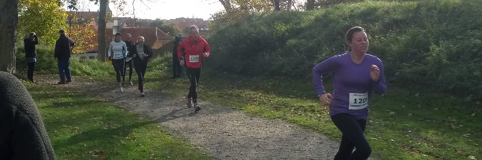 solskin over crossløberne på Nyborg Vold